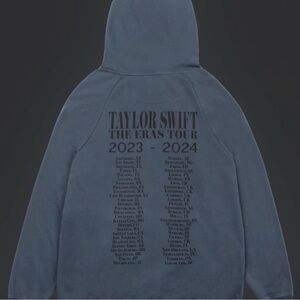 Taylor Swift Tour Gray Blue Hoodie